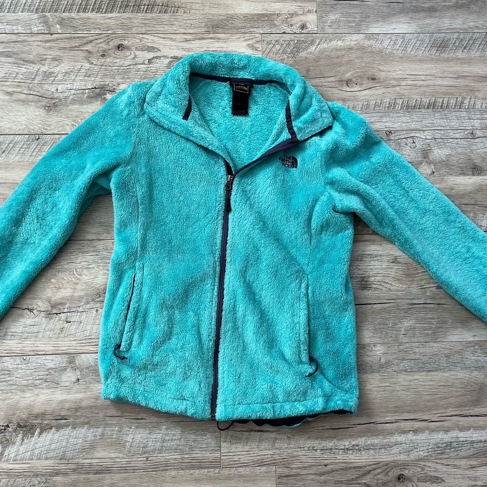 The North Face Aqua Teal Plush Fleece Jacket